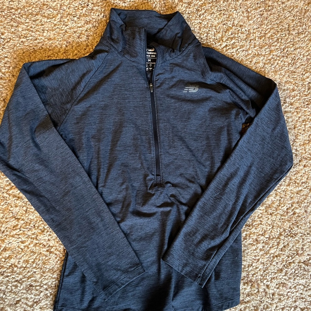 New Balance Navy Blue Quarter-Zip Pullover